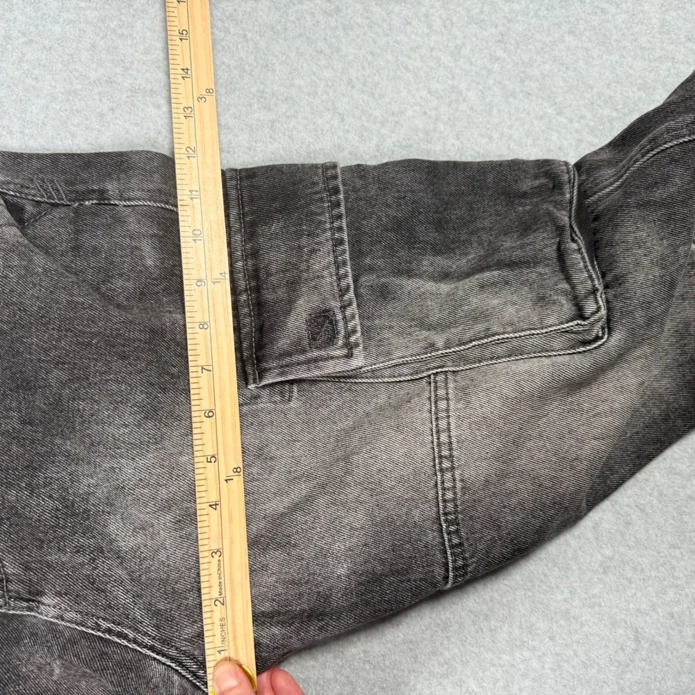 BDG Urban Outfitters Skate Fit Grunge Punk Goth Cargo Jeans Black Denim 30x30
